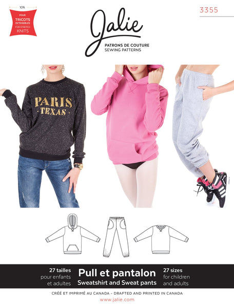 Jalie 3355 Sweatshirt, Hoodie and Sweat Pants