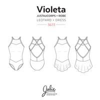 Jalie 3673 VIOLETA Open-Back Leotard and Dress