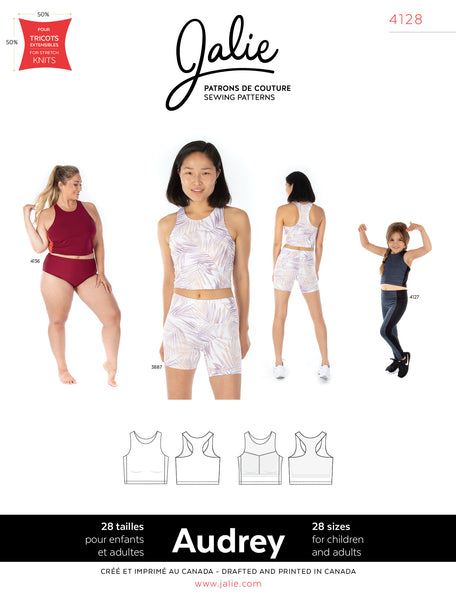 Jalie 4128 AUDREY Cropped workout top