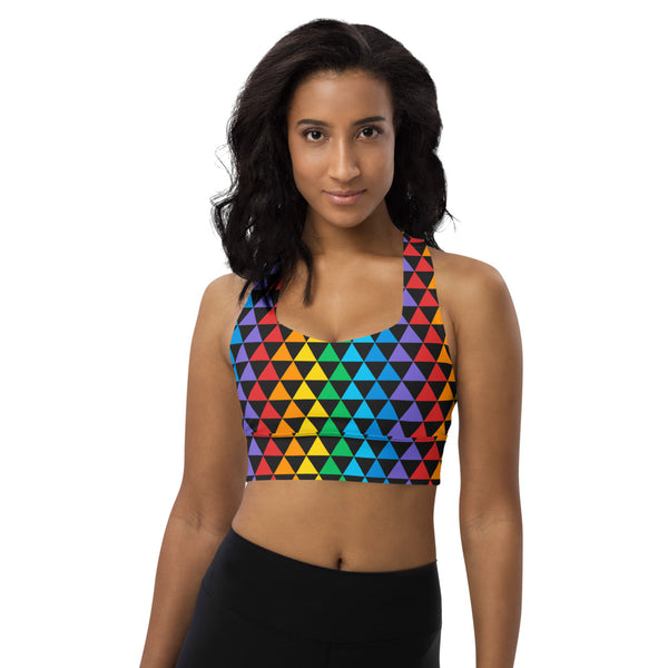 Victoria Sports Bra Pride Triangles – LubovDance