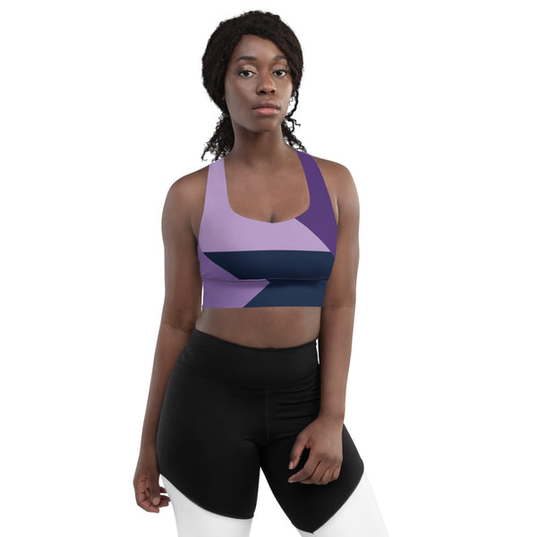 Victoria Sports Bra Abstract Purple