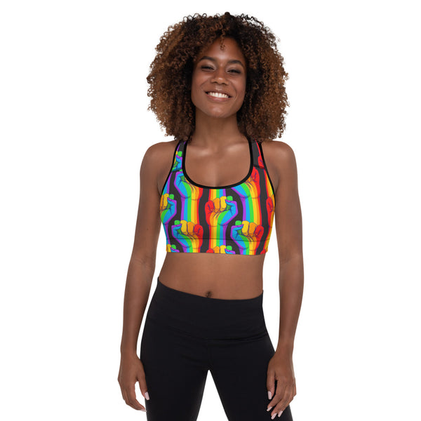 Olympia Crop Rainbow Fist