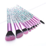 KySienn 10 PCS Glitter Make Up Brush Set