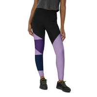 Kinsley Leggings Abstract Purple