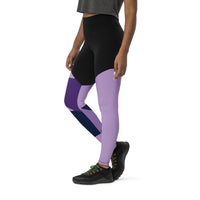 Kinsley Leggings Abstract Purple
