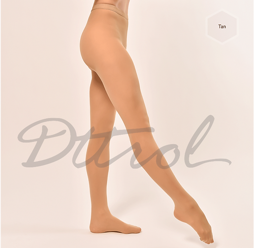 Dark Tan Footed Tights