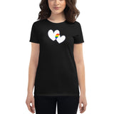 Women's Two Hearts Pride t-shirt