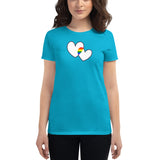 Women's Two Hearts Pride t-shirt