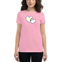 Women's Two Hearts Pride t-shirt
