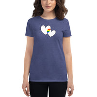 Women's Two Hearts Pride t-shirt