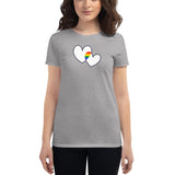 Women's Two Hearts Pride t-shirt