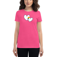 Women's Two Hearts Pride t-shirt