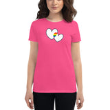 Women's Two Hearts Pride t-shirt