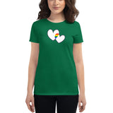 Women's Two Hearts Pride t-shirt