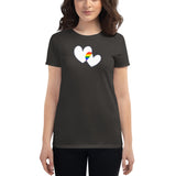 Women's Two Hearts Pride t-shirt