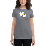 Women's Two Hearts Pride t-shirt